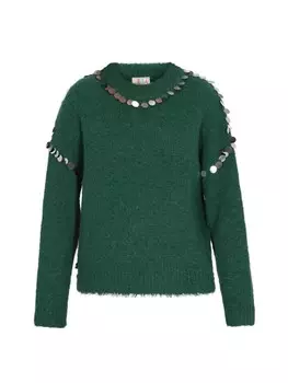 Пуловер IZIA Pullover, зеленый