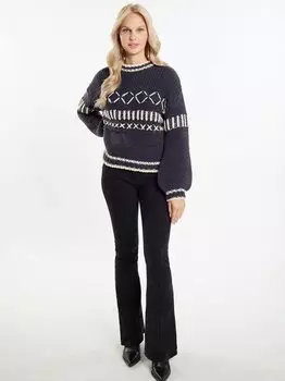 Пуловер Izia, серый