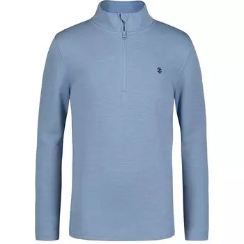 Пуловер IZOD в полоску с молнией в четверть для мальчиков 8–20 лет, синий