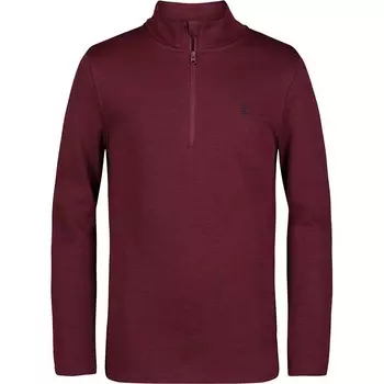 Пуловер IZOD в полоску с молнией в четверть для мальчиков 8–20 лет, цвет Maroon