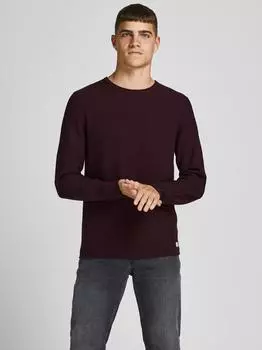 Пуловер Jack & Jones 'BluCarlos', красный