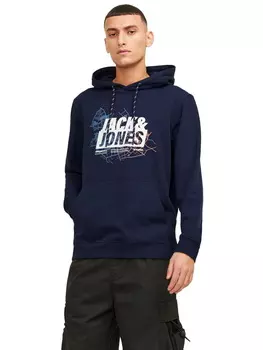 Пуловер Jack & Jones JCOMAP LOGO, синий