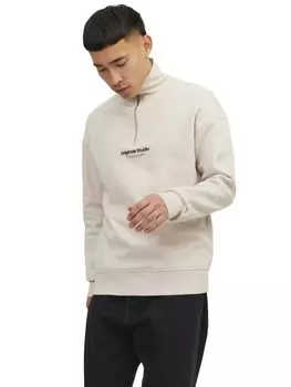 Пуловер Jack & Jones JORVESTERBRO QUARTER ZIP, бежевый