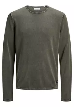 Пуловер Jack & Jones 'Leo', оливковый