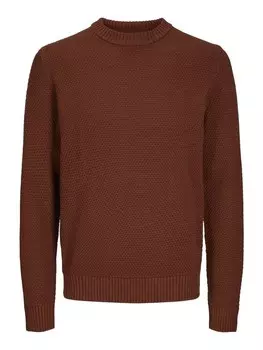 Пуловер Jack & Jones Pullover 'EATON KNIT', коричневый
