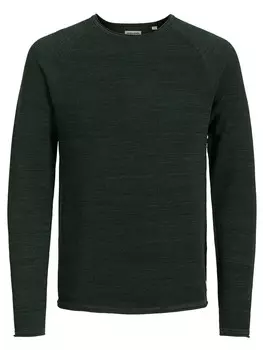 Пуловер Jack & Jones Pullover Hill, темно-зеленый