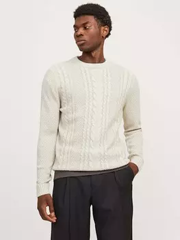 Пуловер Jack & Jones Pullover, кремовый