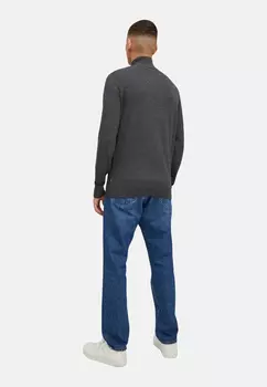 Пуловер Jack & Jones Strick 'Emil', темно серый