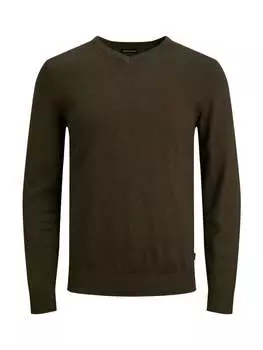 Пуловер Jack & Jones, темно-зеленый