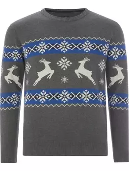 Пуловер Jan Vanderstorm Pullover TORE, цвет grau gemustert