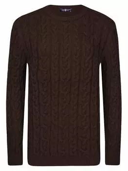 Пуловер JIMMY SANDERS, коричневый