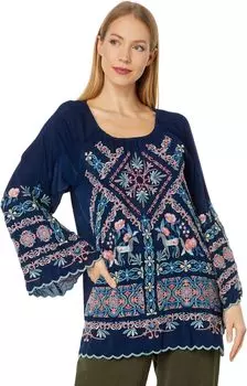 Пуловер Johnny Was Lina Tunic, цвет Blue Night