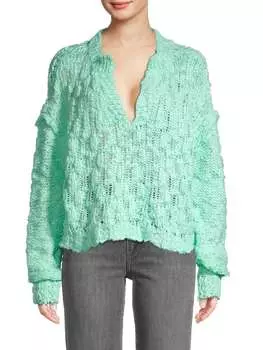 Пуловер josephine с разрезным вырезом Free People Frozen