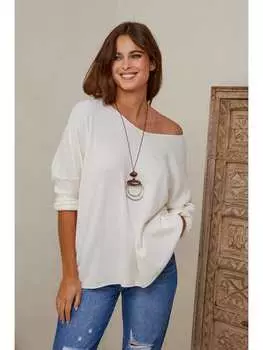 Пуловер Josfine, белый