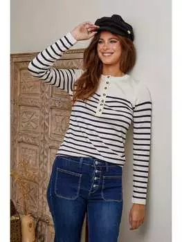 Пуловер Josfine, цвет creme/dunkelblau