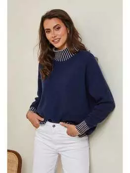 Пуловер Josfine, темно-синий