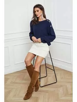 Пуловер Josfine, темно-синий