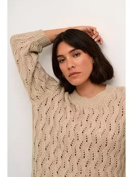 Пуловер Kaffe, бежевый