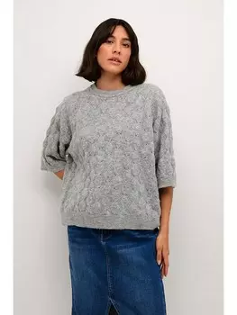 Пуловер Kaffe, светло-серый