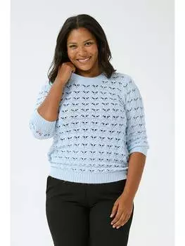 Пуловер Kaffe, светло-синий