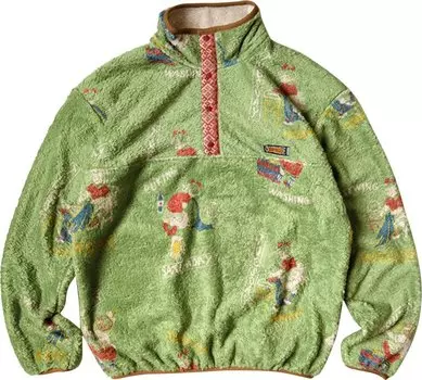 Пуловер Kapital Kountry Calendar Fleece Pullover 'Light Green', зеленый