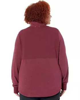 Пуловер L.L.Bean Plus Size Cozy Mixed Knits Pullover, цвет Deep Port Heather