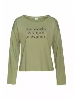 Пуловер LASCANA, хаки