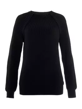 Пуловер LASCANA Stehkragen, черный