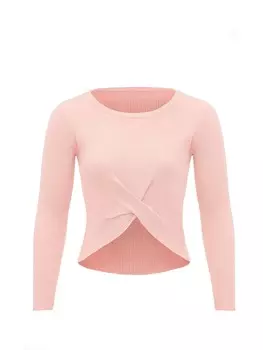 Пуловер leo basics, розовый