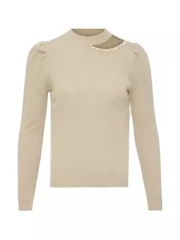 Пуловер leo selection, бежевый