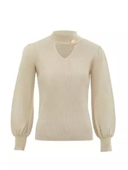 Пуловер leo selection, бежевый