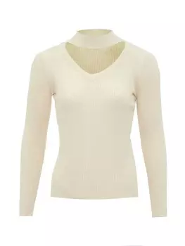 Пуловер leo selection, бежевый