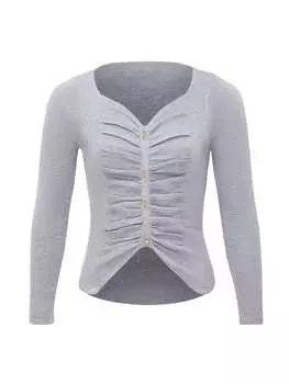 Пуловер leo selection, серый