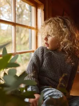 Пуловер LilAtelier Noro, серый