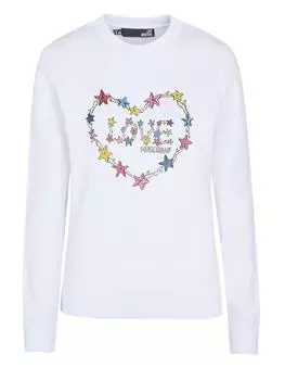 Пуловер Love Moschino, белый