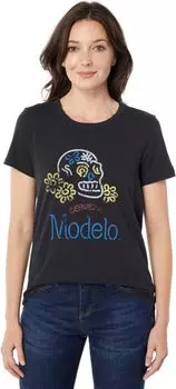 Пуловер Lucky Brand Modelo Day Of The Dead Classic Graphic Crew, цвет Jet Black