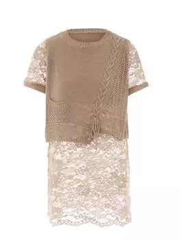 Пуловер lurea, серо-коричневый