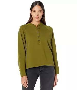 Пуловер Madewell, MWL Betterterry Henley Sweatshirt