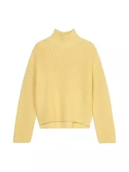 Пуловер Marc O'Polo DfC Turtleneck-Strickpullover loose, цвет creamy yellow