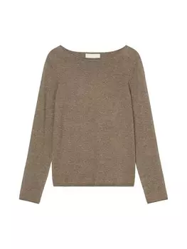 Пуловер Marc O'Polo Feinstrick regular, цвет shaded brown melange