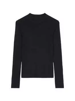 Пуловер Marc O'Polo Feinstrick-Stehkragenpullover regular, цвет deep night blue