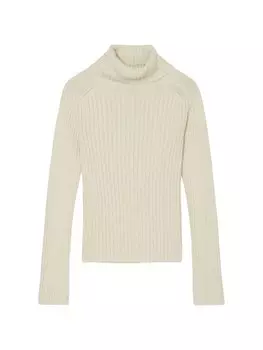 Пуловер Marc O'Polo Gerippter Rollkragen slim, цвет stony sand