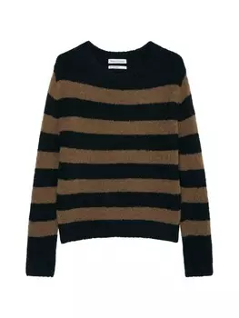Пуловер Marc O'Polo Gestreifter Boucl regular, цвет stripe/black