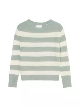 Пуловер Marc O'Polo Gestreifter Boucl regular, цвет stripe/frozen mint