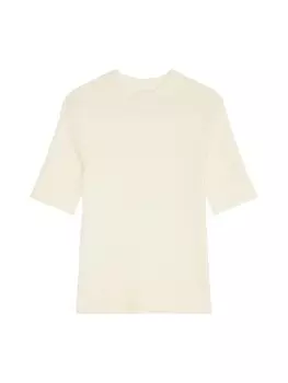 Пуловер Marc O'Polo Kurzarm-Strickpullover shaped, цвет creamy white