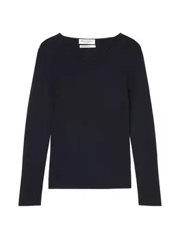 Пуловер Marc O'Polo Langarm-Strickpullover slim, цвет deep night blue