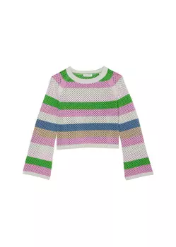 Пуловер Marc O'Polo TEENS GIRLS, цвет BERRY LILAC STRIPE