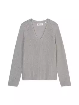 Пуловер Marc O'Polo V-Neck-Strickpullover relaxed, цвет mid stone melange