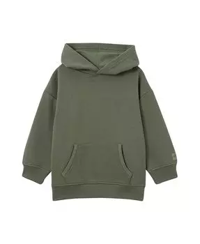 Пуловер Marco с капюшоном свободного кроя для малышей и маленьких мальчиков COTTON ON, зеленый