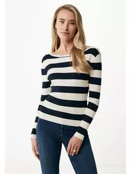 Пуловер Mexx, цвет creme/dunkelblau